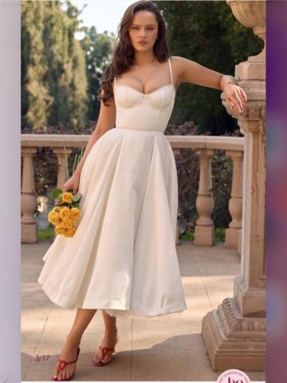 HOUSE OF CB Mademoiselle White Tulle Midi Dress NWOT
